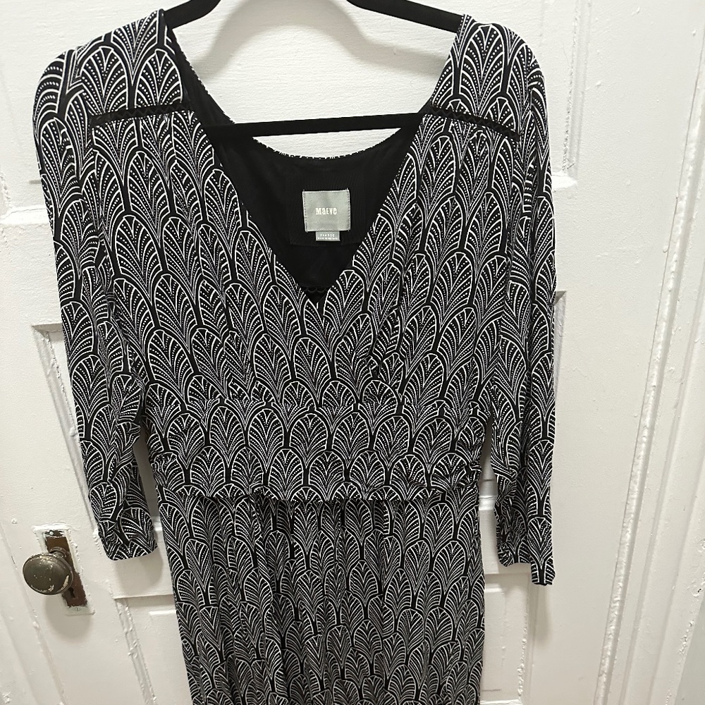 Anthropologie Maeve Jersey Patterned Wrap Dress